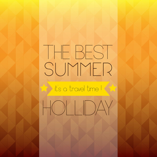 Vintage seaside view poster