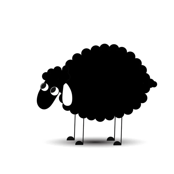 Rolig söt fåren. Glad påsk — Stock vektor