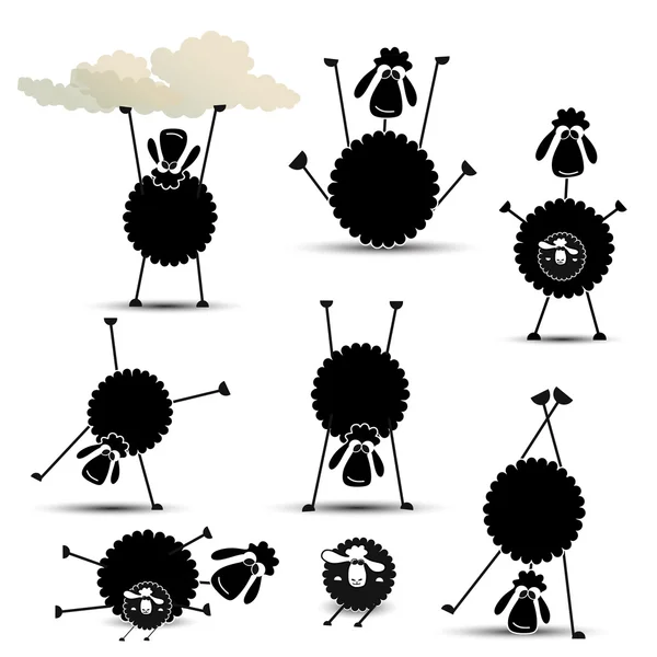  komik, şirin bir koyun. Mutlu Paskalya