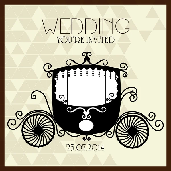 Invitation de mariage Vintage — Image vectorielle