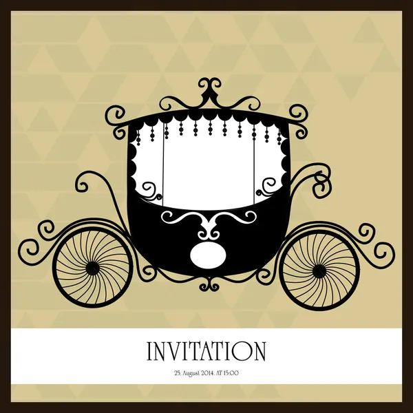 Invitation de mariage Vintage — Image vectorielle