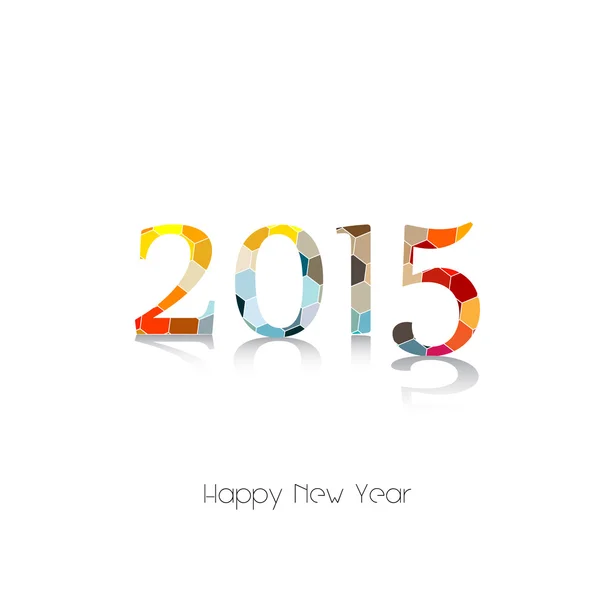 mutlu yeni yıl 2015 tebrik kartı tasarımı.