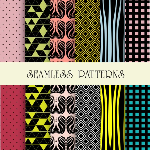 Dikişsiz soyut retro desen.