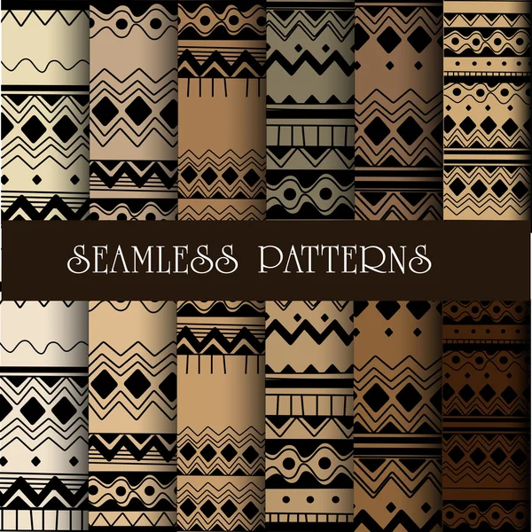 Seamless abstract retro pattern. — Stock Vector