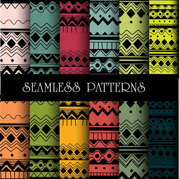 Seamless abstract retro pattern. — Stock Vector