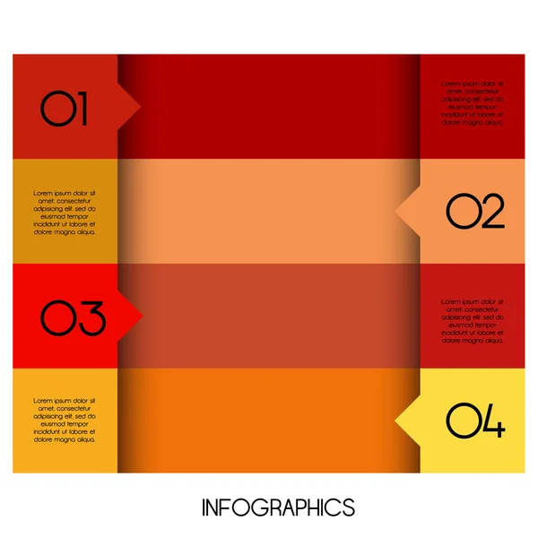 Moderne Designvorlage kann für Infografiken verwendet werden — Stockvektor