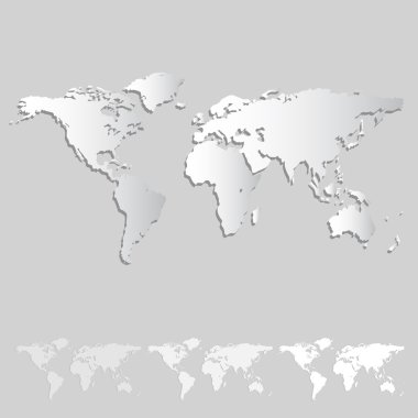 Dünya haritası illüstrasyonu