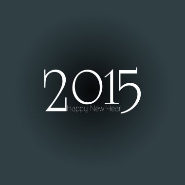 mutlu yeni yıl 2015 tebrik kartı tasarımı.