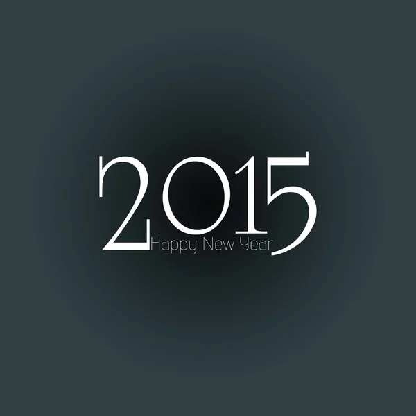 Felice anno nuovo 2015 disegno biglietto di auguri . — Vettoriale Stock