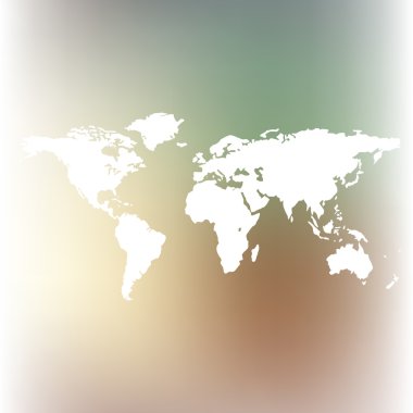Dünya haritası illüstrasyonu
