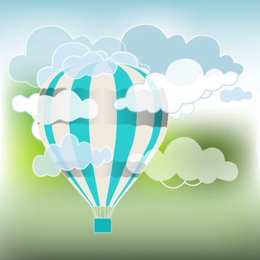Sıcak hava balon gökyüzü arka plan