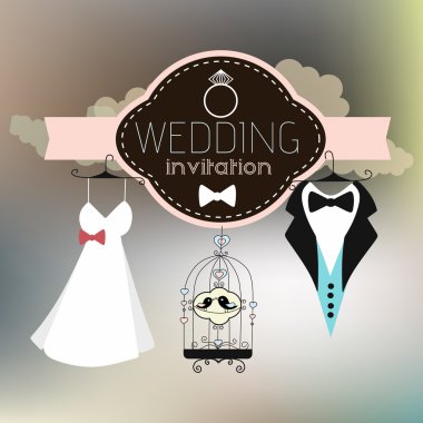 Vintage Düğün Davetiyesi