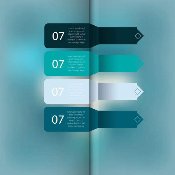 Moderne ontwerpsjabloon kan worden gebruikt voor infographics — Stockvector