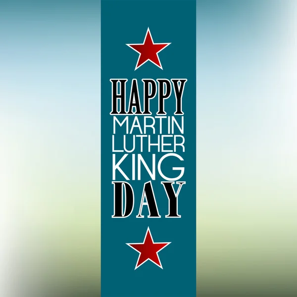 Happy martin luther king day amerikanisch — Stockvektor