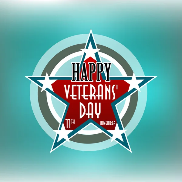 Счастливого Дня ветеранов Америки — стоковый вектор