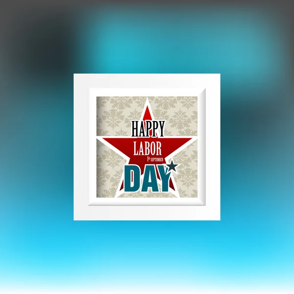 Happy dag van de arbeid Amerikaanse — Stockvector