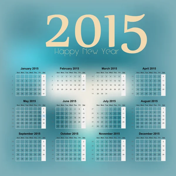Szczęśliwego nowego roku, Wesołych Świąt 2015 pozdrowienie projekt. — Wektor stockowy