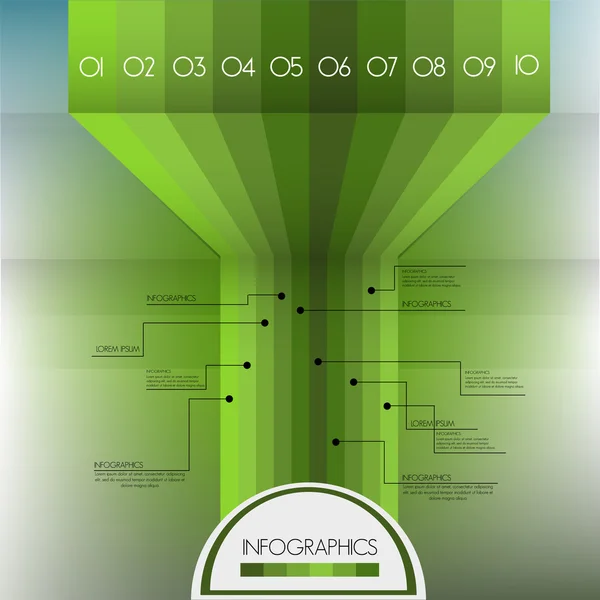 Plantilla de diseño moderno se puede utilizar para infografías — Vector de stock