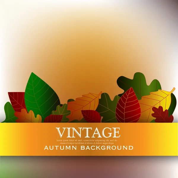 Sfondo autunno — Vettoriale Stock