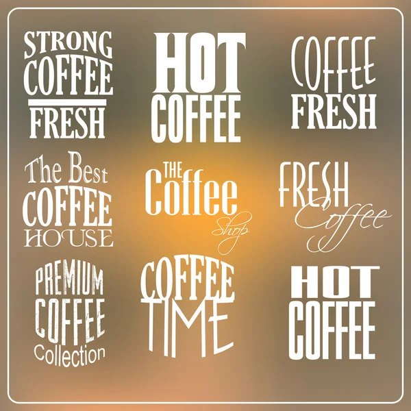 Te och kaffe — Stock vektor