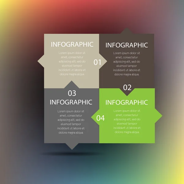 Modern design mallen kan användas för infographics — Stock vektor