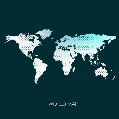 Dünya haritası illüstrasyonu