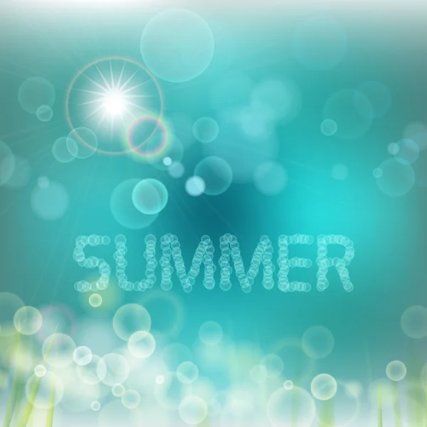 Weiche farbige abstrakte Hintergrundgestaltung, Sommer — Stockvektor