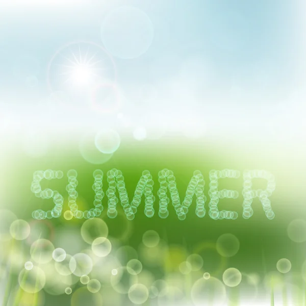 柔らかい色の抽象的な背景のデザイン、夏 — ストックベクタ