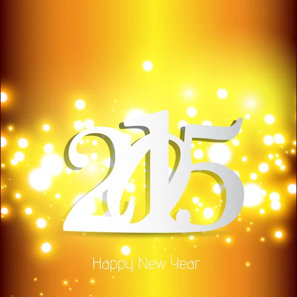 Godt Nytår 2015 lykønskningskort design . – Stock-vektor