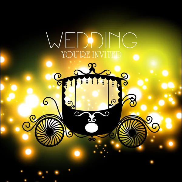 Приглашение на свадьбу — стоковый вектор