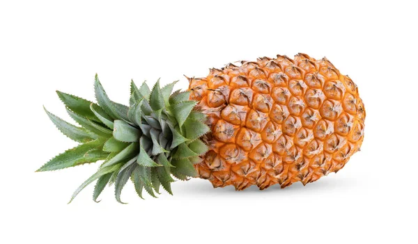 Zralý Ananas Izolované Bílém Pozadí — Stock fotografie