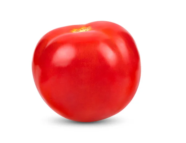 Tomate Rouge Fraîche Isolée Sur Fond Blanc — Photo