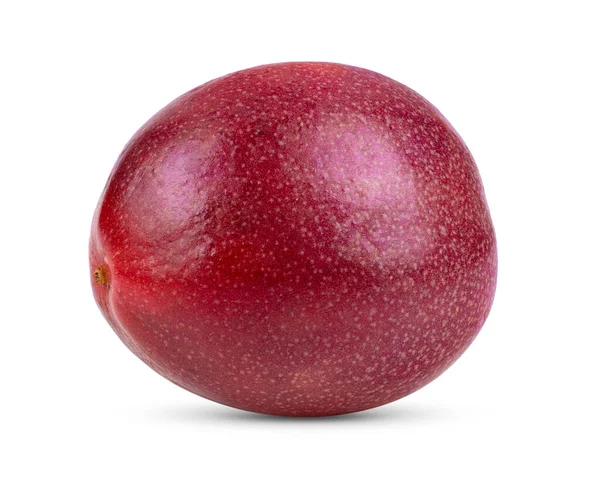 Fialové Vášeň Ovoce Izolované Bílém Pozadí — Stock fotografie
