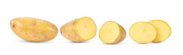 Ziemniaki Izolowane Białym Tle — Zdjęcie stockowe