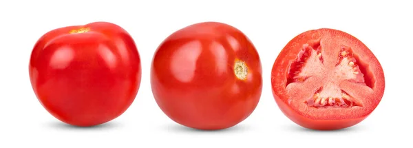 Frische Rote Tomate Isoliert Auf Weißem Hintergrund — Stockfoto