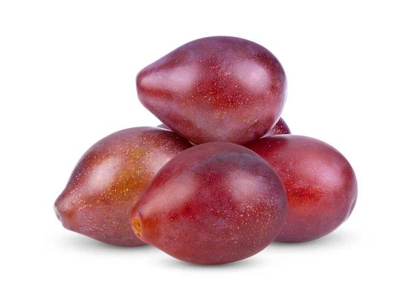 Plum Plum Prune Buah Diisolasi Pada Latar Belakang Putih — Stok Foto