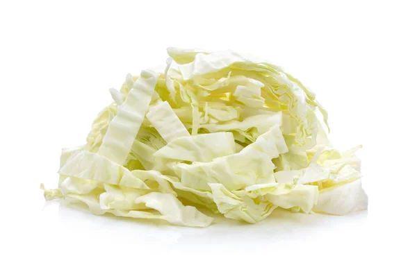 Slice Cabbage Whie Background — Stock Photo, Image