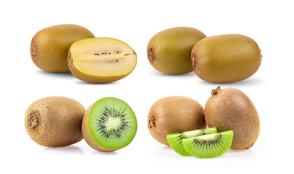 kiwi isolated on the white background. full depth of field