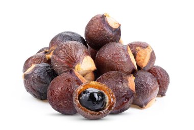 Beyaz arka plan üzerinde izole sabun fındık ağacı