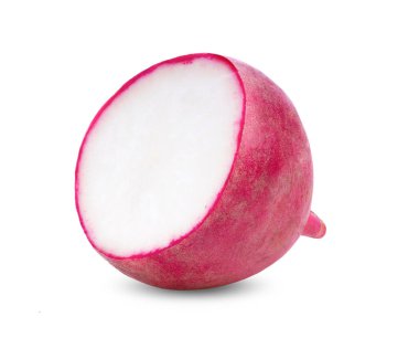 turp beyaz arkaplanda izole edildi