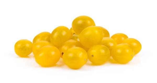 Żółte Pomidory Białym Tle — Zdjęcie stockowe