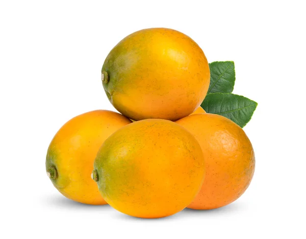 Orange Kumquat Isoliert Auf Weißem Hintergrund — Stockfoto