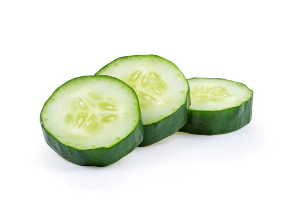 Fresh Cucumbers Isolated White Background — Stock Photo, Image