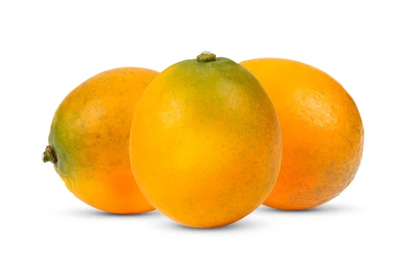 Narancs Kumkvat Izolált Fehér Alapon — Stock Fotó