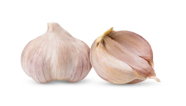 Knoblauch Isoliert Auf Weißem Hintergrund — Stockfoto