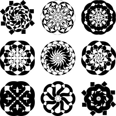 Dekoratif elementler kümesi