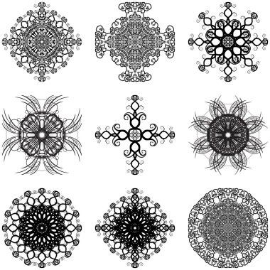 Dekoratif elementler kümesi