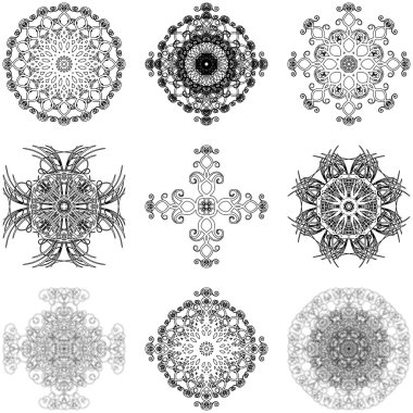 Dekoratif elementler kümesi