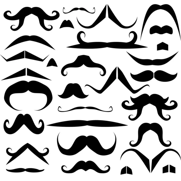 Conjunto de bigotes para divertirse — Archivo Imágenes Vectoriales