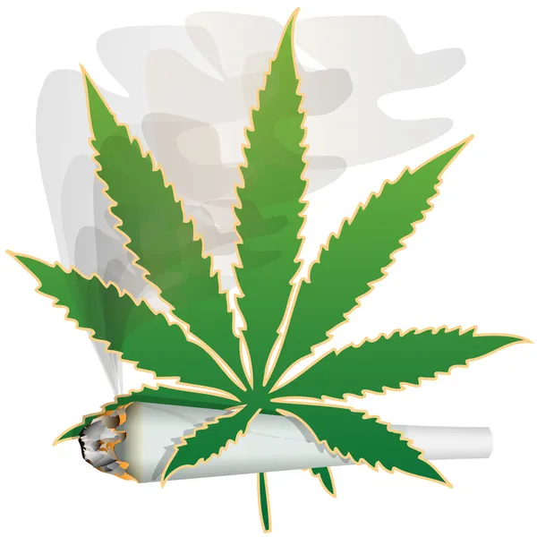 Cannabis-Joint — Stockvektor